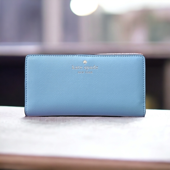 kate spade Handbags - Kate Spade Smoky Blue Wallet